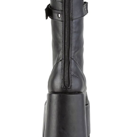 NEW Demonia CAMEL 250 Night Dive Black Platform Boots - Picture 5 of 8